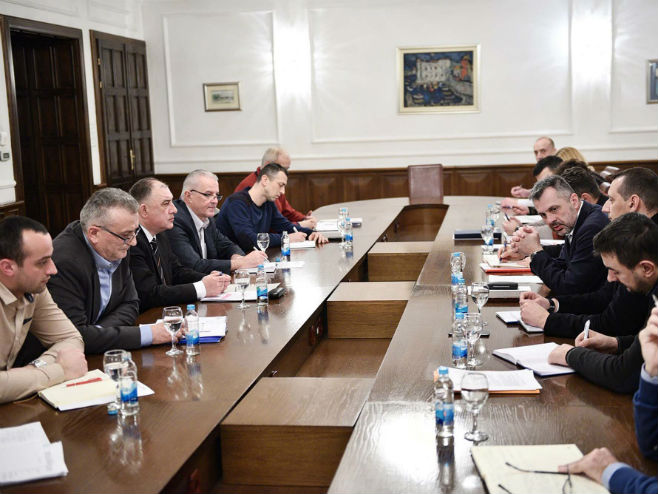 Sastanak delegacija Banjaluke i Prijedora oko izgradnje fabrike vode - Foto: SRNA