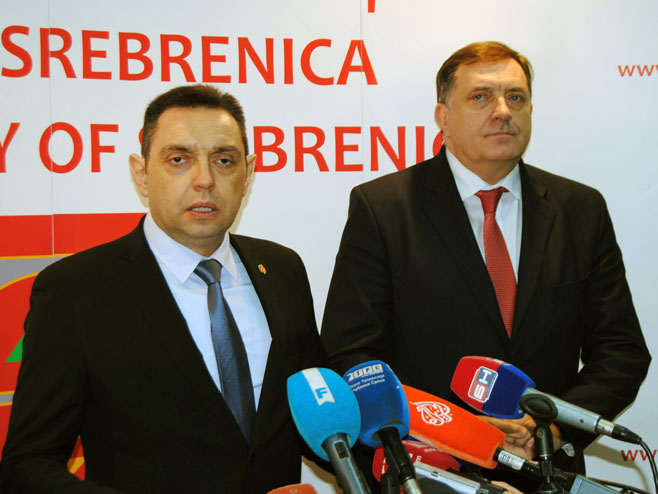 Srebrenica: Dodik i Vulin - Foto: SRNA
