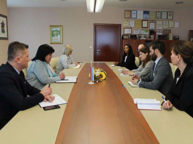 Golićeva sa predstavnicima UNDP-a - Foto: RTRS