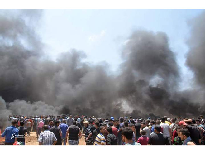 Ubijeno 18 Palestinaca u Pojasu Gaze (foto: twitter.com/GreatReturnMa) - 