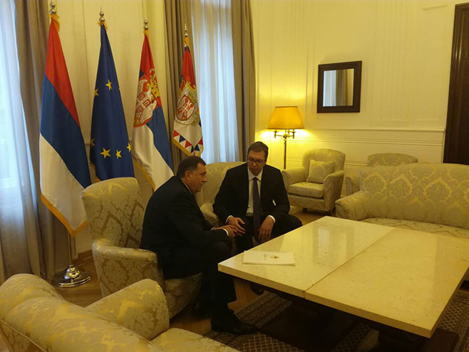 Milorad Dodik i Aleksandar Vučić - Foto: RTRS
