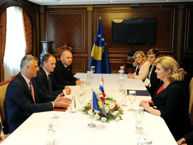 Sastanak Tačija i Kitarovićeve u Njujorku (Foto: president-ksgov.net) - 