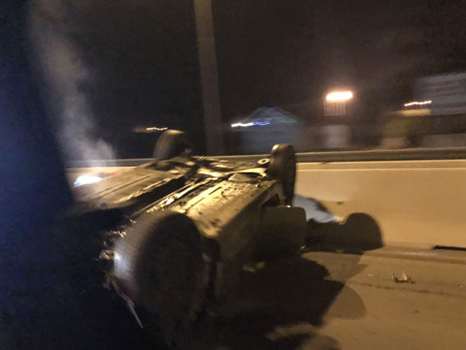 Saobraćajna nezgoda na putu Klašnice - Banjaluka - Foto: RTRS