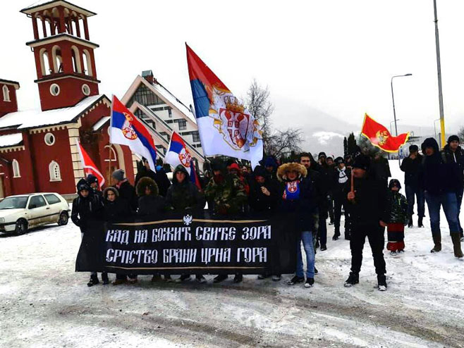 Mojkovac - marš u čast palim junacima Mojkovačke bitke - Foto: SRNA
