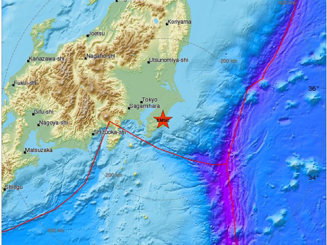 Zemljotres kod Tokija (Foto: www.emsc-csem.org) - 