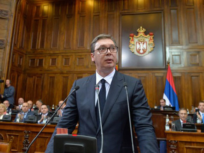 Aleksandar Vučić pred poslanicima (Foto:Tanjug/R.P) - 
