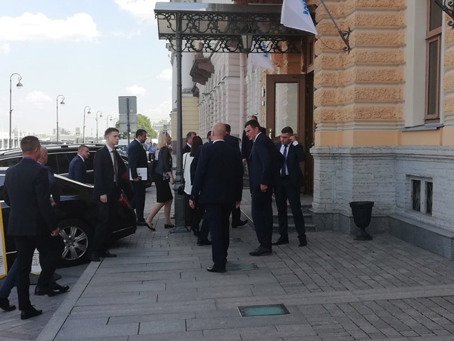 Dodik u Gaspromu - Foto: RTRS