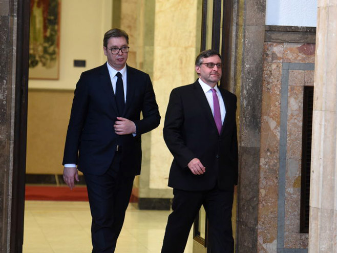 Vučić i Palmer - Foto: TANЈUG
