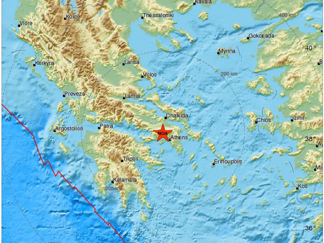 Zemljotresi kod Atine (Foto: www.emsc-csem.org) - 
