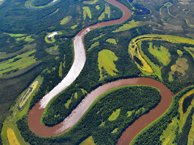 Kuskokvim rijeka, Aljaska (foto: climate.nasa.gov) - 