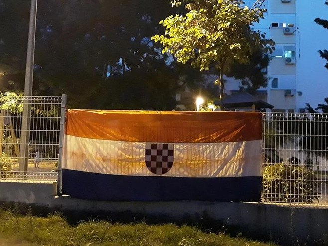Split: Ustaška zastava (Foto: slobodnadalmacija.hr) - 