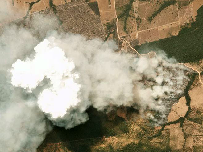 Požar u brazilskoj državi Mato Groso (foto: Planet Labs Inc) - 