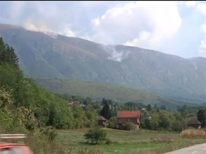 Požar na Suvoj planini - Foto: Screenshot