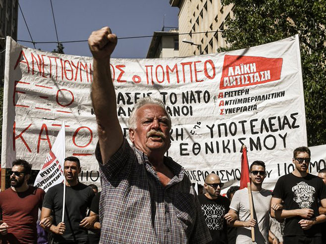 Protesti u Grčkoj - Foto: Twitter