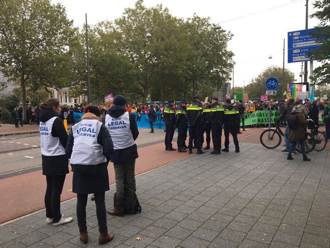 Amsterdam: Demonstranti blokirali saobraćaj (Foto: XR_Amsterdam) - Foto: Twitter