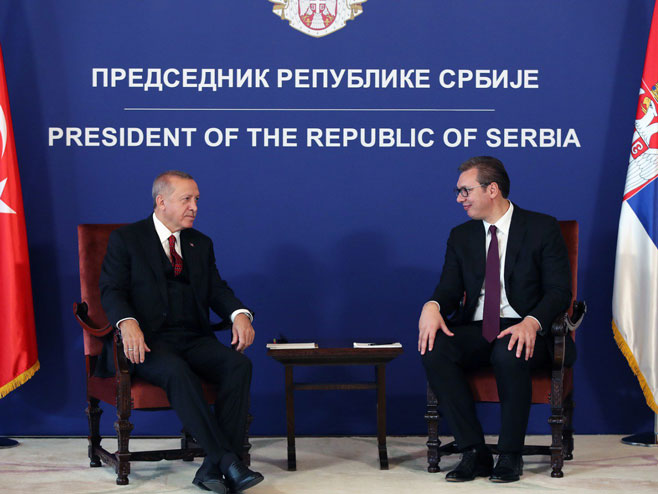 Erdogan i Vučić (foto: twitter.com/iletisim) - 