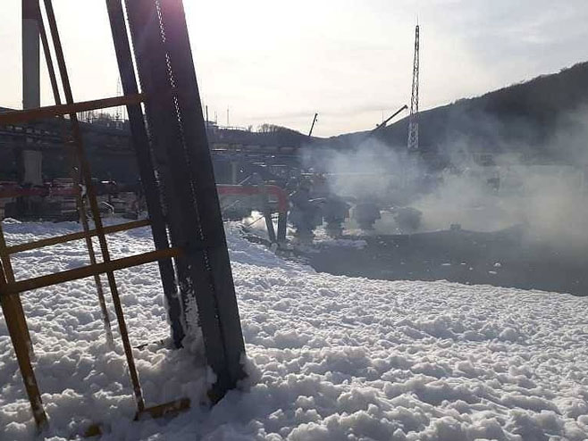 Novorusijsk - eksplozija na naftnoj platformi (Foto: TASS) - 