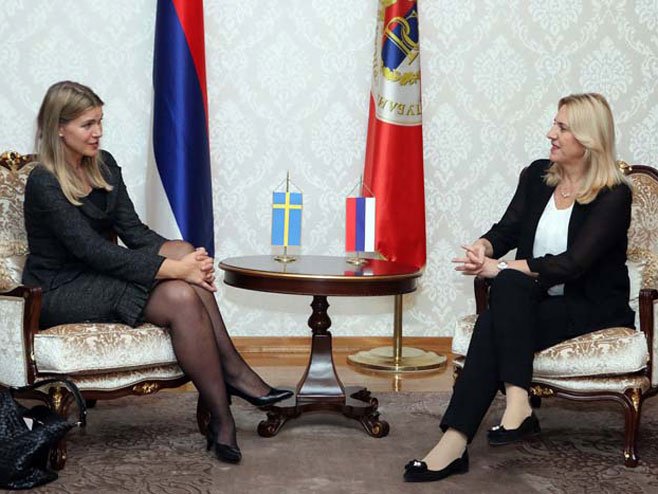 Željka Cvijanović i Јohana Stromkvist - Foto: RTRS