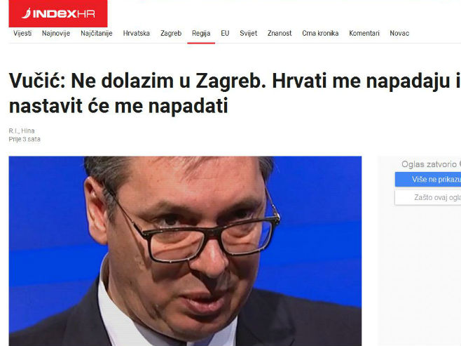 Indeks o Vučiću - Foto: Screenshot