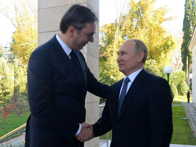 Vučić i Putin (foto: Tanjug / Predsedništvo Srbije) - 