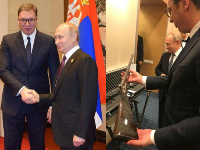 Putin poklonio Vučiću pušku Milana Obrenovića - 