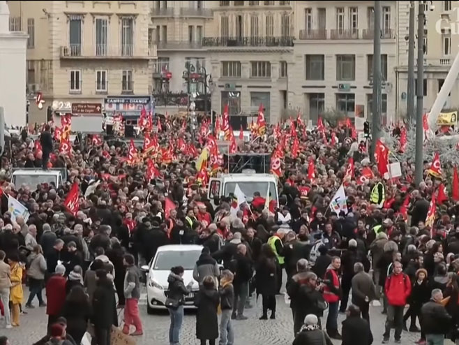 Štrajk u Francuskoj - Foto: Screenshot/YouTube