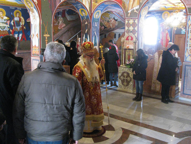 Mitropolit Hrizostom - Sveta arhijerejska liturgija - Foto: SRNA