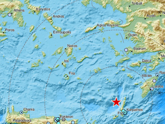 Zemljotres u Grčkoj (foto:EMSC) - 