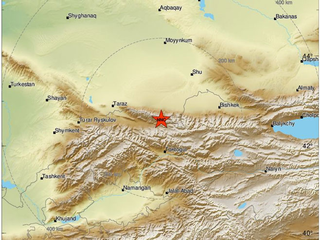 Zemljotres u Kirgistanu (foto: emsc-csem.org) - 