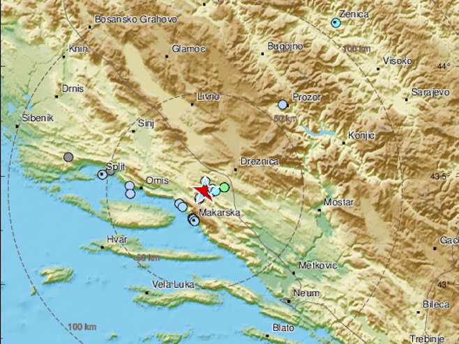 Zemljotres u Dalmaciju  (Foto:/twitter.com) - 