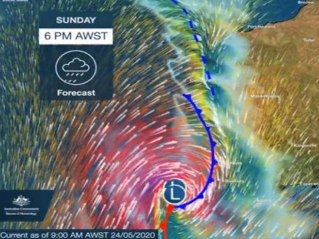 Australija - prijeti oluja (Foto:BUREAU OF METEOROLOGY) - 