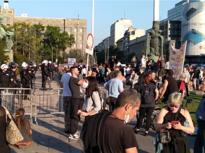 Protesti u Beogradu - Foto: RTRS