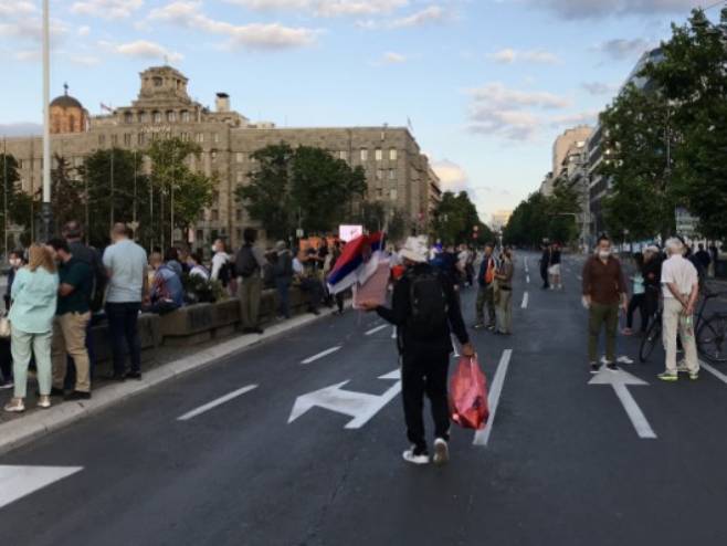 Okupljanje građana u Beogradu - Foto: RTS