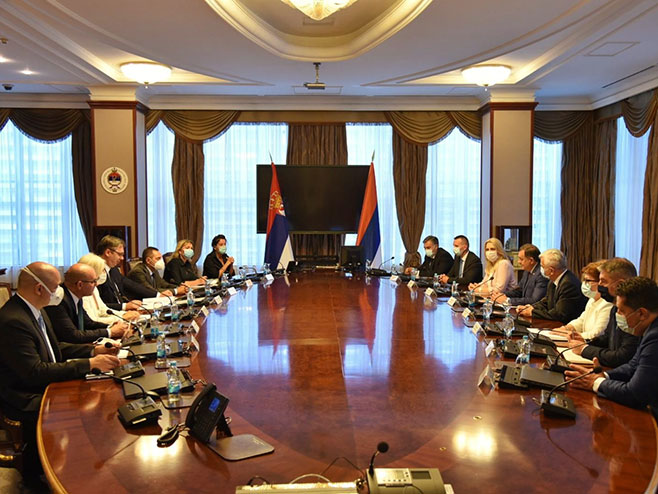 Sastanak delegacije Srpske i Srbije (Foto: @Vlada_Srpske) - Foto: Twitter