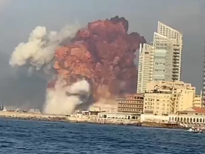 Eksplozija u Bejrutu (foto: Sputnik / skrinšot) - 