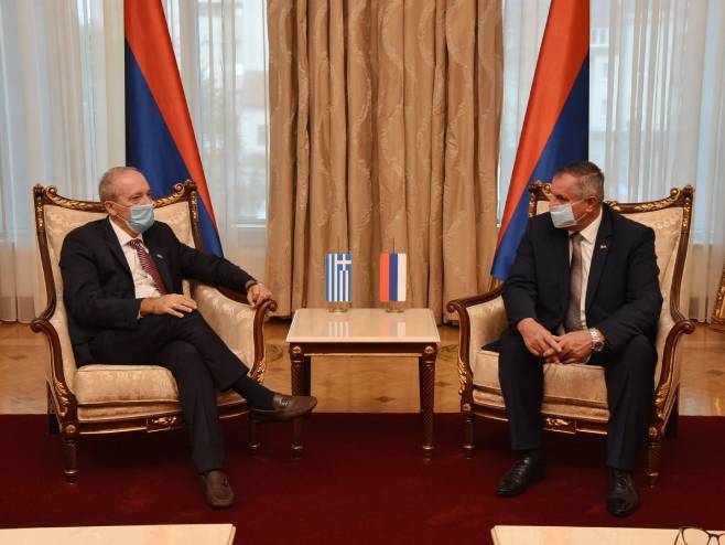 Papandreu i Višković - Foto: RTRS