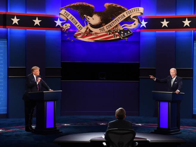 Debata Trampa i Bajdena u Klivlendu (Foto: Kevin Dietsch/UPI/Bloomberg) - 