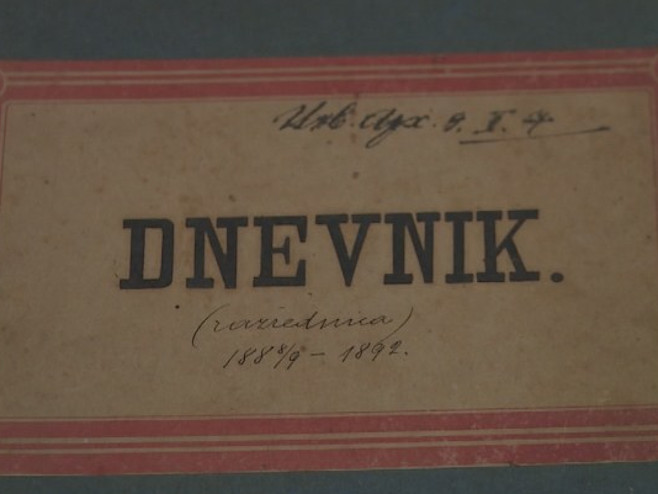 Školski dnevnik iz 1880. godine - Foto: RTRS