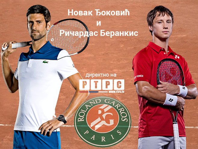 Novak Đoković i Ričardas Berankis (Ilustracija: RTRS) - 