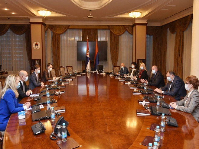 Sastanak zvaničnika Srpske i predsjednice Vlade Srbije - Foto: RTRS