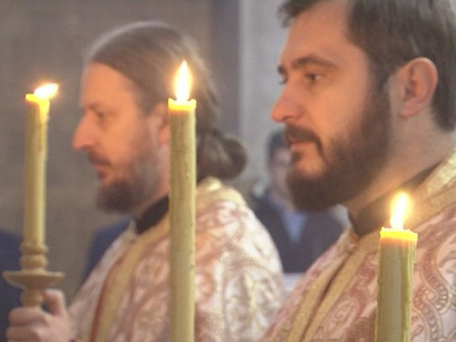 Foča - liturgija - Foto: RTRS