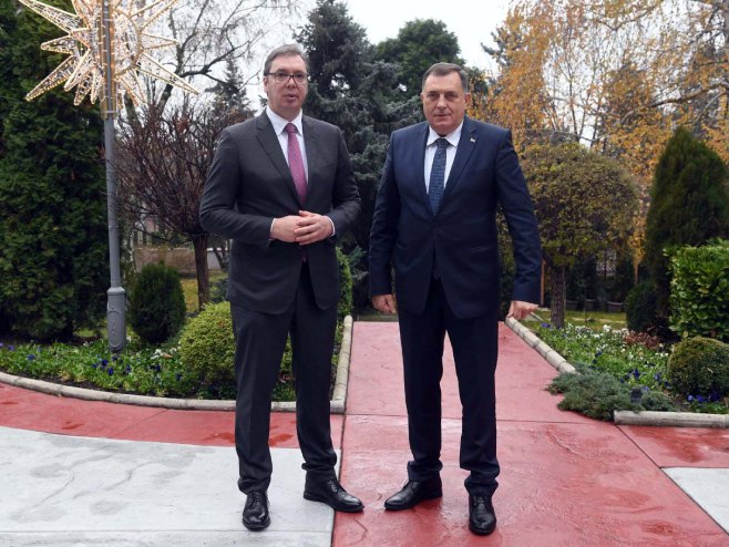 Aleksandar Vučić i Milorad Dodik - Foto: SRNA