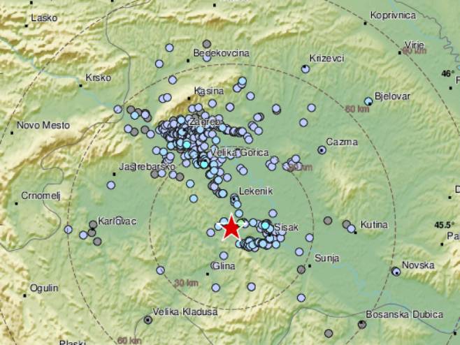Zemljotres u Petrinji (Foto: EMSC) - 