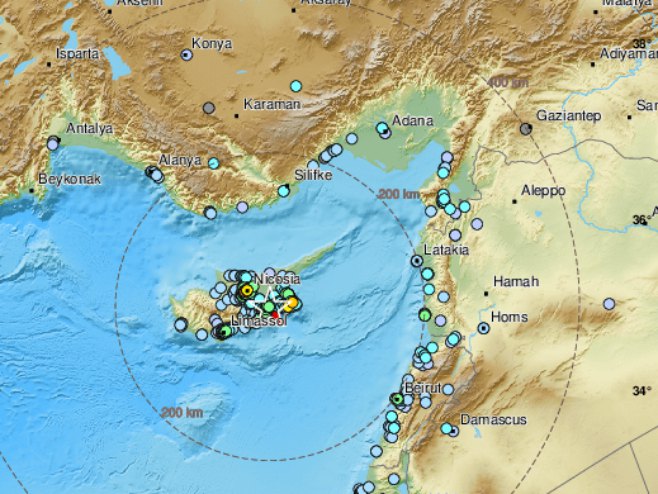 Zemljotres na Kipru - Foto: Twitter