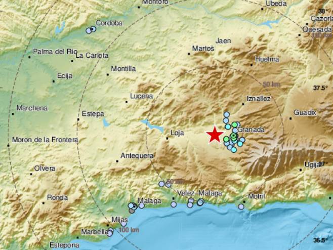 Zemljotres u Španiji (Foto: EMSC) - 