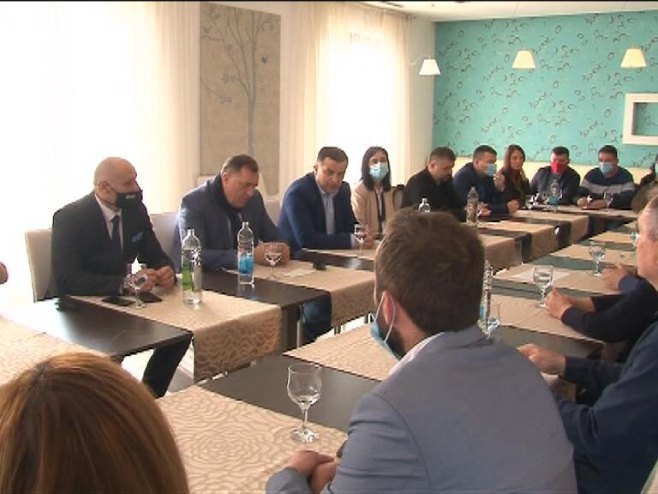Dodik na sastanku rukovodstva SNSD-a Kozarska Dubica (foto: rtv-kd.com) - 