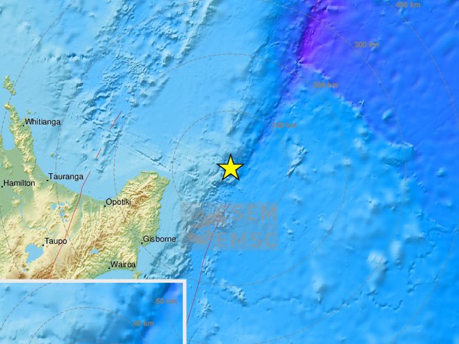 Zemljotres - Novi Zeland (foto:EMSC) - 