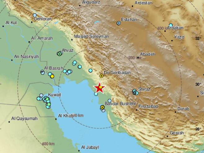 Zemljotres u Iranu (Foto: emsc) - 