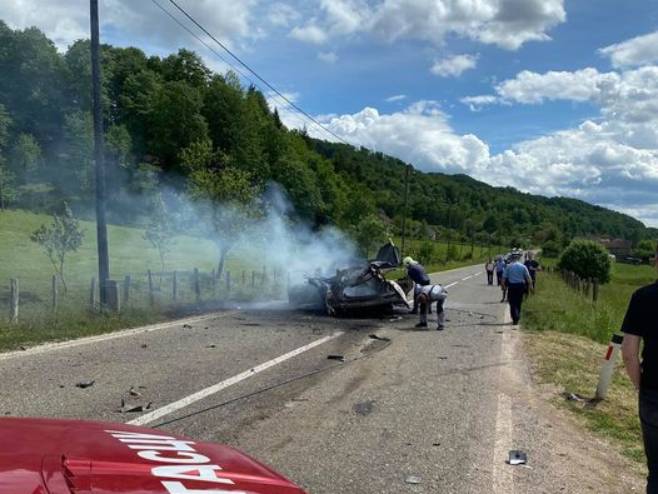 Saobraćajna nezgoda u Grdanovcu - Foto: Facebook