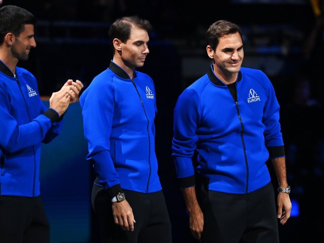 Đoković, Nadal i Federer (Foto: EPA-EFE/ANDY RAIN) - 